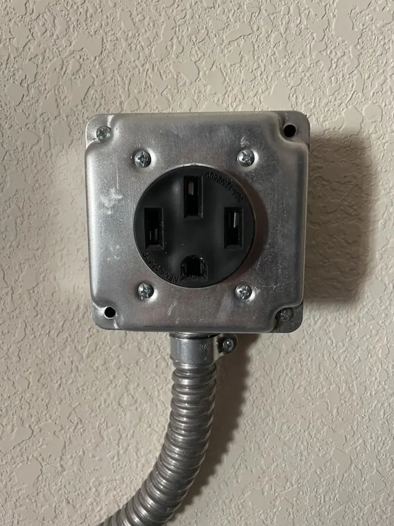 NEMA 14-50 outlet installed for Electrical Panel Upgrade in LaGrange